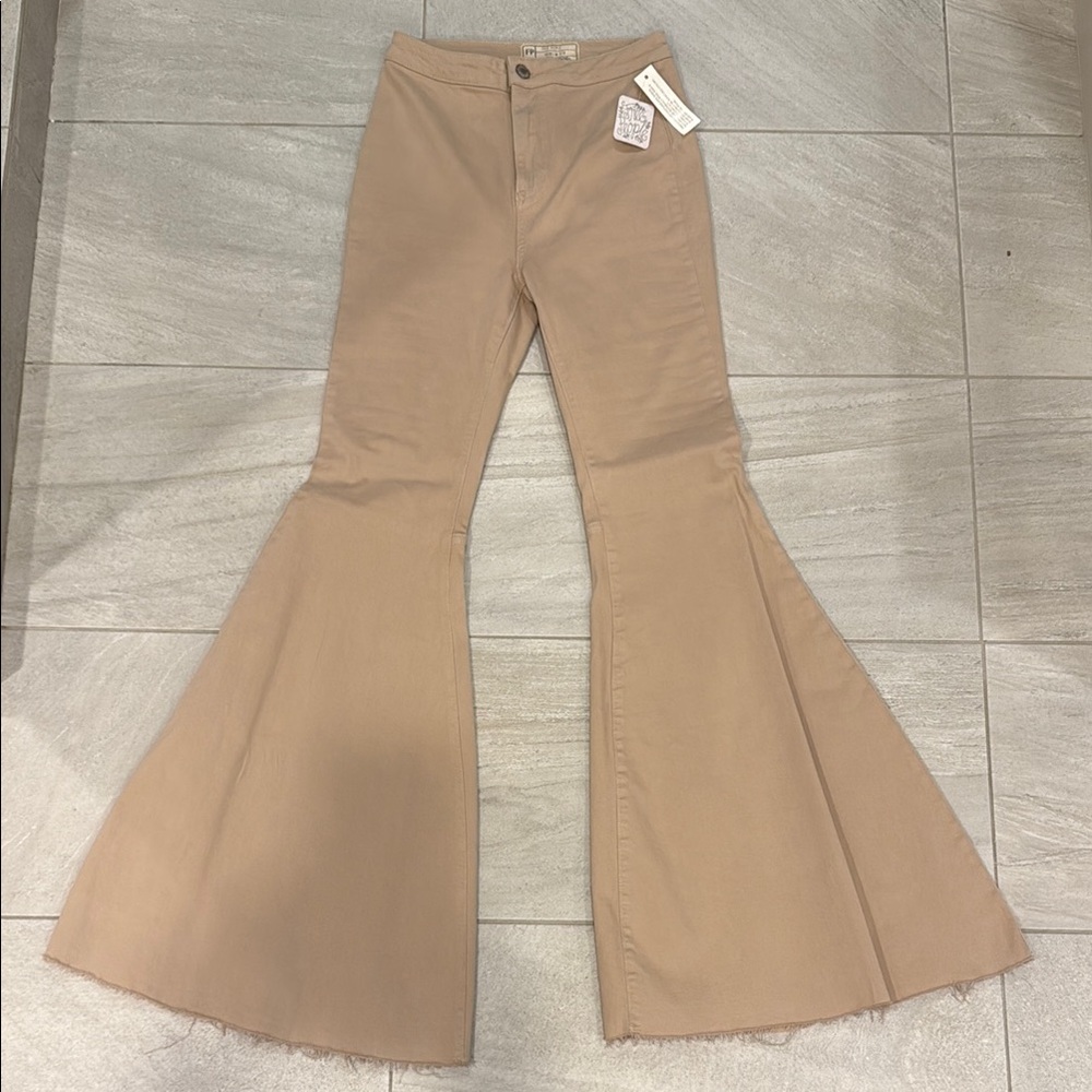 NWT Free People High Rise Super Flare Denim Pants